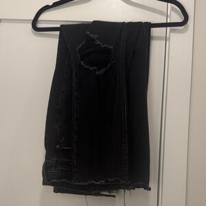 Abercrombie & Fitch Black Distressed Jeans